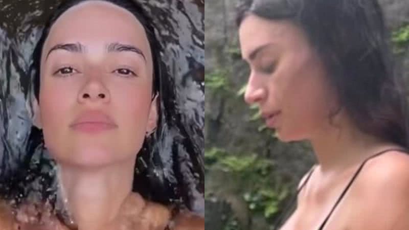 Em vídeo Thaila Ayala surge de biquíni e exibe barrigão da segunda