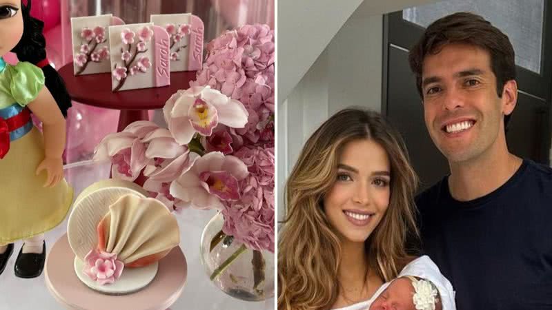 Kaká e Carol Dias celebram cinco meses da filha festa luxuosa