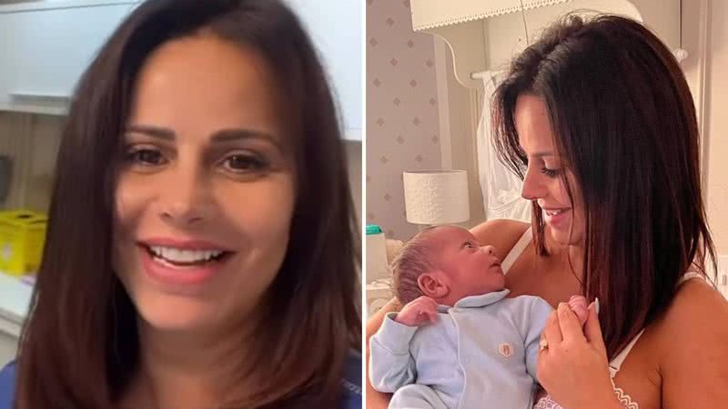 Viviane Araújo mostra nova rotina como mãe e celebra evolução do filho