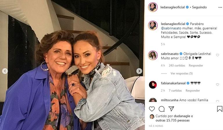 Sabrina Sato Ganha Homenagem Especial De Anivers Rio Da Sogra Leda