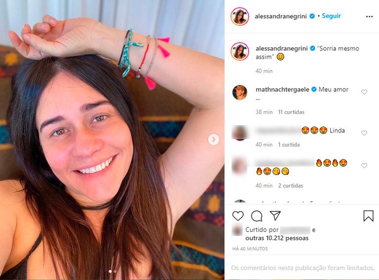 Aos Anos Alessandra Negrini Surge Sem Filtros E Retoques E Beleza