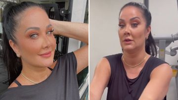 A apresentadora Helen Ganzarolli pega pesado na academia com look agradável: "Força" - Reprodução/Instagram