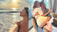 Gisele Bündchen com os filhos no Brasil - Reprodução/Instagram