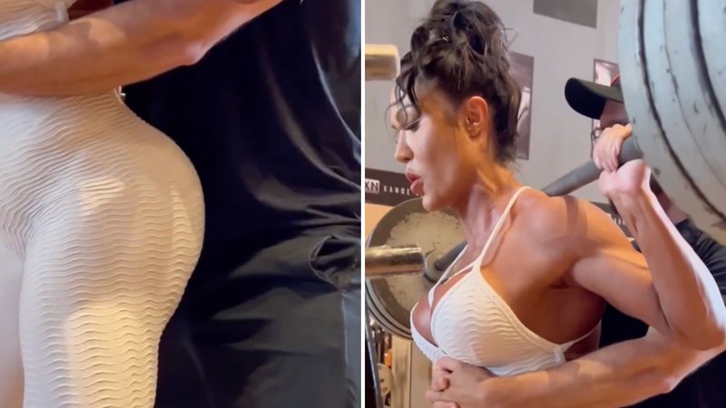 Gracyanne Barbosa publica vídeo ousado ao treinar sem roupa íntima e choca fãs: "Que isso?" - Reprodução/ Instagram