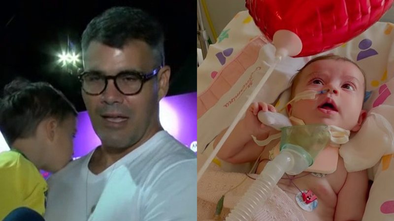 Juliano Cazarré contou como está a filha, internada na UTi de um hospital em São Paulio - Reprodução/RedeTV!/Instagram