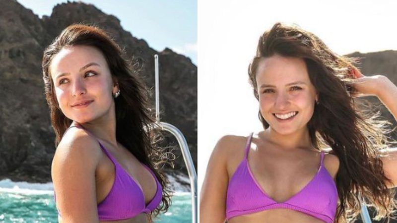 Agora noiva, Larissa Manoela posa de fio-dental em iate luxuoso: "Perfeita" - Reprodução/ Instagram