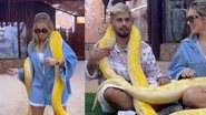 Virgínia Fonseca é detonada ao aparecer dançando com cobra no pescoço - Reprodução/TikTok