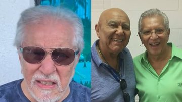 Abalado, Carlos Alberto Nóbrega lamenta morte de Roberto Guilherme: "Grande amigo" - Reprodução/SBT