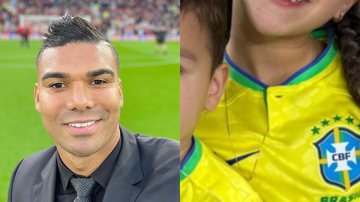 Esposa de Casemiro surge com os filhos do casal na Copa e encanta a web - Reprodução/ Instagram