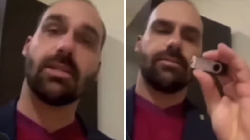 Eduardo Bolsonaro diz que foi ao Catar levar pen drives sobre o Brasil: "Explicando a situação" - Reprodução/Instagram