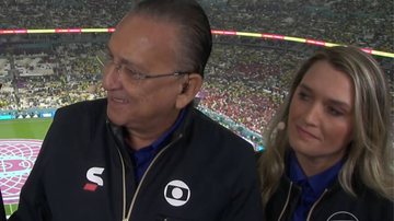 Galvão Bueno é acusado de menosprezar Ana Thaís na transmissão da Copa: "Ele ignora" - Reprodução/TV Globo