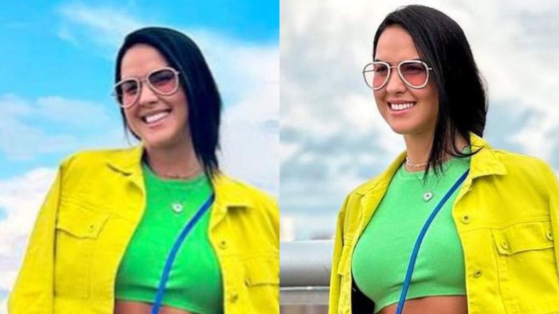 Graciele Lacerda aposta em look com todas as cores da bandeira: "Musa da copa" - Reprodução/Instagram