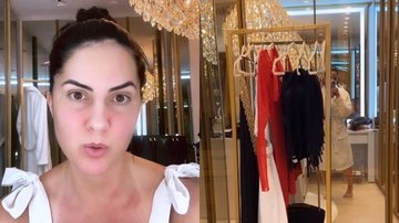 Graciele Lacerda exibiu o closet luxuoso que mantém em seu tríplex com Zezé di Camargo - Reprodução/Instagram