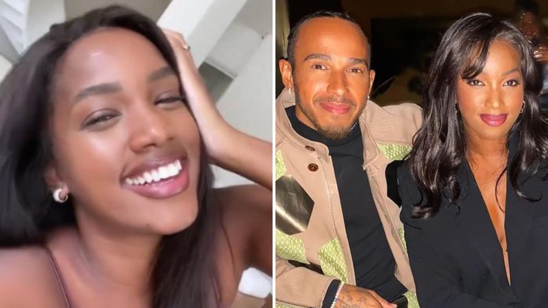 A cantora Iza abre o jogo sobre noite com Lewis Hamilton após foto sugestiva: "Fiquei muito surpresa" - Reprodução/TikTok/Instagram