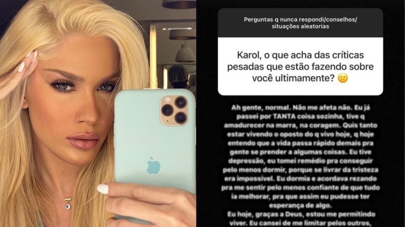 Karoline Lima desabafa sobre depressão - Reprodução/Instagram