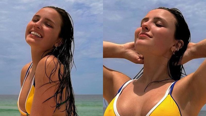 De biquíni, Larissa Manoela dá zoom em mostra detalhes do corpo malhado: "Princesa" - Reprodução/Instagram