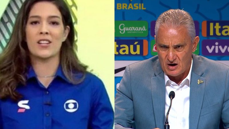 Renata Silveira desceu a lenha no técnico da seleção brasileira de futebol ao descobrir uma das convocações para a Copa do Mundo de 2022 - Reprodução/Globo