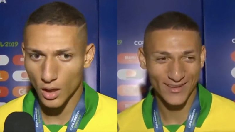 Richarlison comentou sobre sua estreia meteórica na Copa do Mundo no Catar - Reprodução/Globo