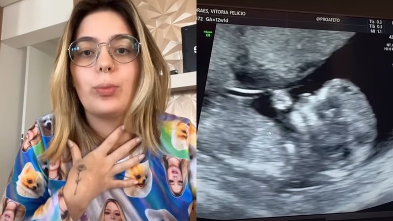 Viih Tube mostrou aos seguidores o ultrassom de sua primeira filha - Reprodução/Instagram