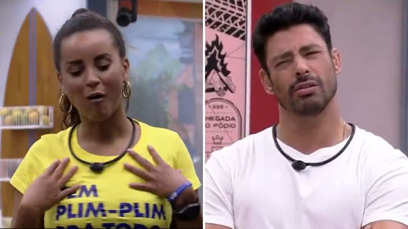 A ativista Domitila Barros toma atitude chocante com talheres usados por Cauã Reymond no BBB23: "Maravilhoso" - Reprodução/Globo