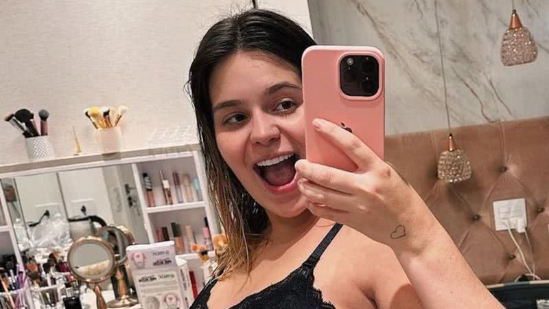 A ex-BBB Viih Tube exibe barrigão de gravidez e brinca com demora para nascimento da filha, Lua: "Nada de querer sair" - Reprodução/Instagram