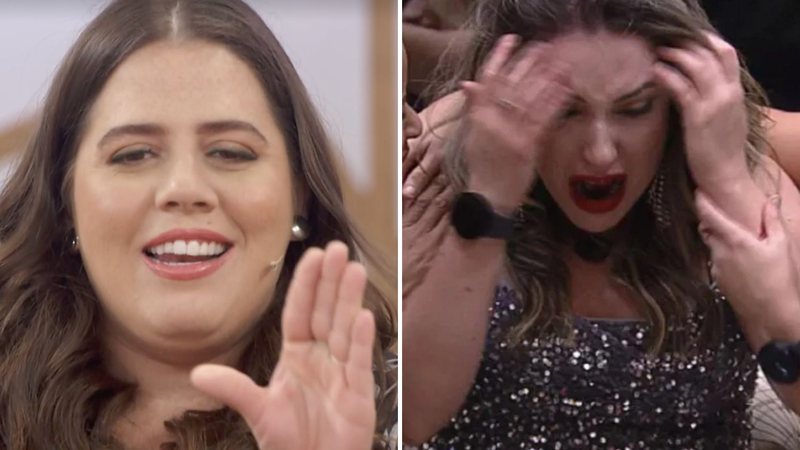 Gente? Tati Machado chama a atenção para o look de Amanda na final do BBB23: "Reparem" - Reprodução/ TV Globo