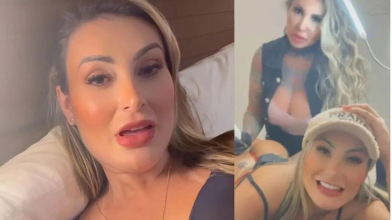 Andressa Urach faz tatuagem anal e mostra tudo em vídeo polêmico: "Tudo o que amo" - Reprodução/ Instagram