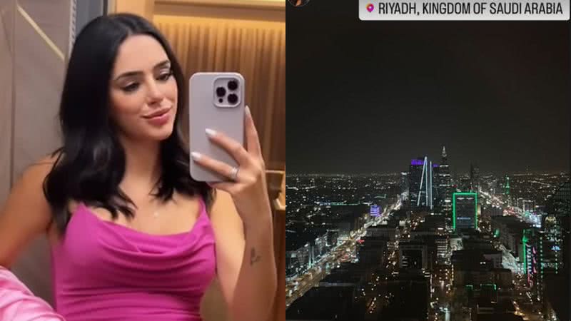 Bruna Biancardi exibiu sua chegada à Arábia Saudita - Reprodução/Instagram