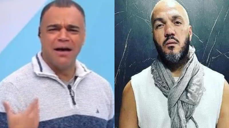 Ao vivo, Denilson comemora dívida quitada por Belo e reação surpreende: "Demorou" - Reprodução/Band e Reprodução/Instagram