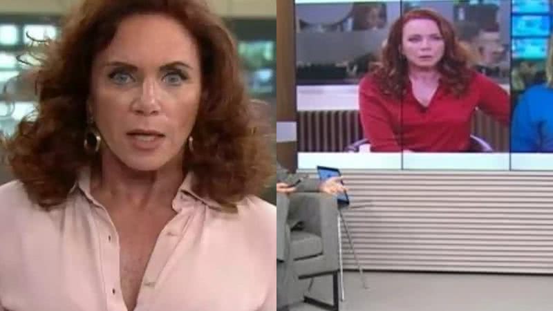 Leilane Neubarth passa mal e abandona estúdio ao vivo na GloboNews - Reprodução/GloboNews