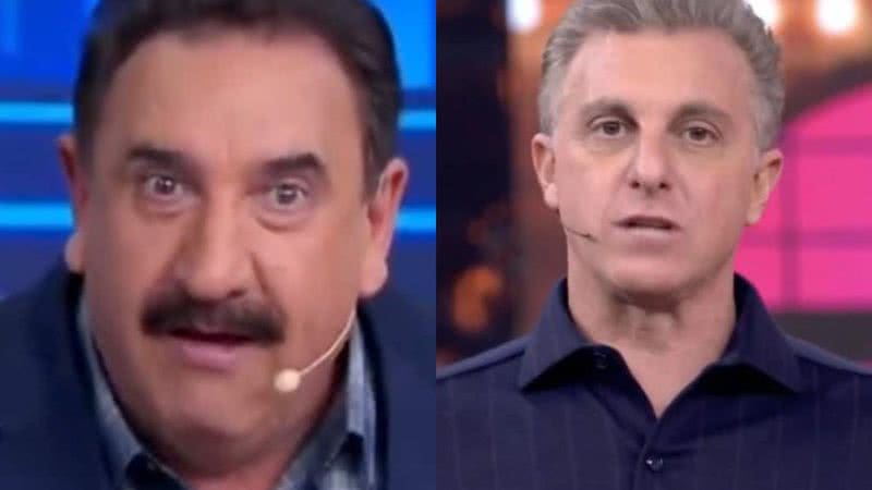 Incomodado, Ratinho acusa Luciano Huck de plágio e manda aviso: "Vou querer" - Reprodução/SBT e Reprodução/Globo