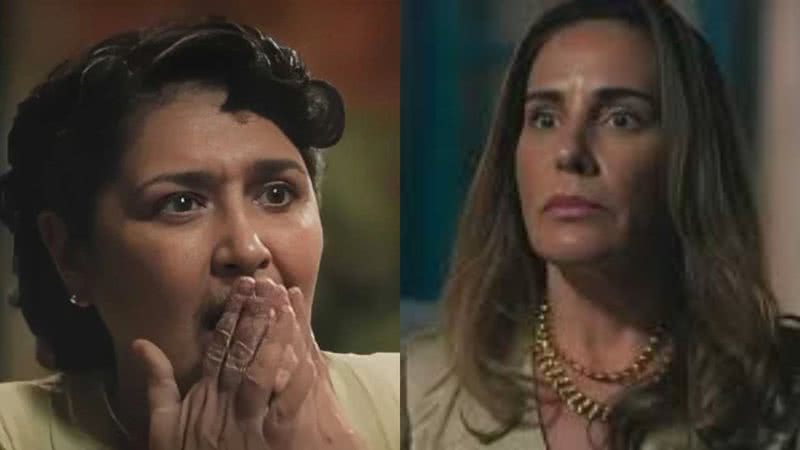 Terra e Paixão: Irene surta com aparição de mulher misteriosa e ataca Angelina - Reprodução/TV Globo