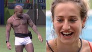 A atriz Bruna Griphao brinca ao ver Cezar Black de sunga branca na piscina do Big Brother Brasil 23: "Não tem condição" - Reprodução/Globo