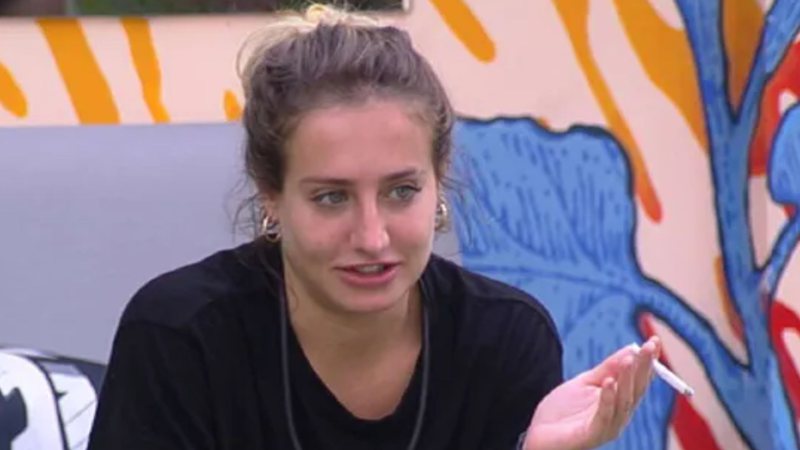 A atriz Bruna Griphao faz pergunta indiscreta sobre sunga de brother no BBB23: "Conta pra gente" - Reprodução/Globo