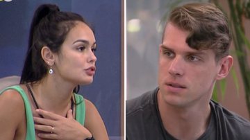 A personal trainer Larissa confronta Cristian e recebe pedido de desculpa: "Veio contra mim" - Reprodução/Globo