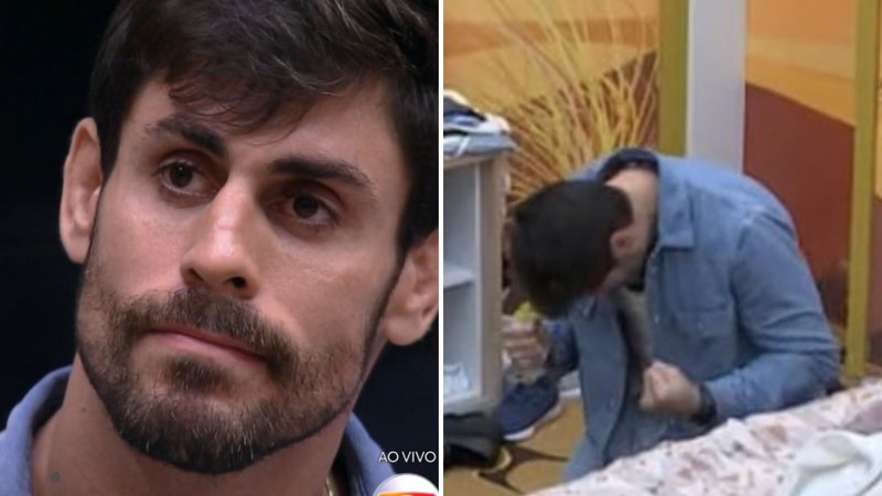 O lutador Cara de Sapato celebra sozinho e manda recado para Fred Nicácio após resultado de sétimo paredão do BBB23: "Torço muito" - Reprodução/Globo