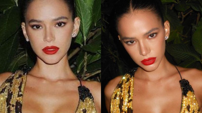 Com seios escapando do decote, Bruna Marquezine impressiona fãs com look milionário: "Deusa" - Reprodução/ Instagram