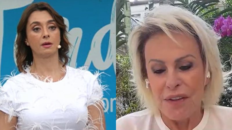 Catia Fonseca desejou melhoras a Ana Maria Braga após um novo diagnóstico de Covid-19 - Reprodução/Band/Globo