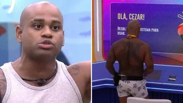 BBB23: Cezar é impedido de usar regalia do Líder e se queixa com a produção: "Terrível" - Reprodução/TV Globo