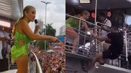 Claudia Leitte relembrou um show caótico que fez no último final de semana onde um fã escalou seu trio elétrico - Reprodução/Instagram