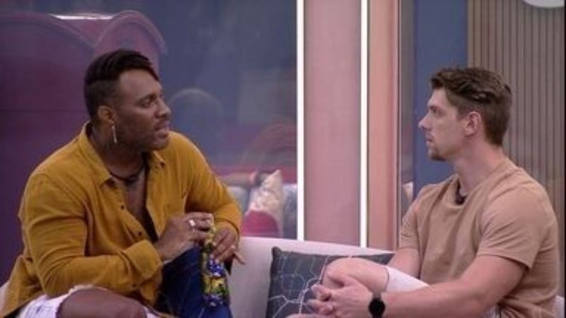 BBB23: Cristian tem conversa inesperada com Fred Nicácio após recado de Tadeu: "Sua religião" - Reprodução/Globo