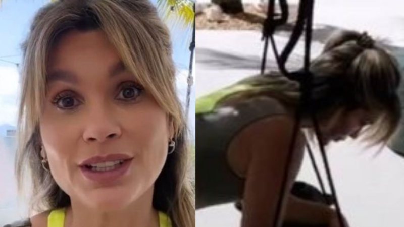 Com look coladinho, Flávia Alessandra atiça fãs ao empinar bumbum no treino: "Gata" - Reprodução/ Instagram