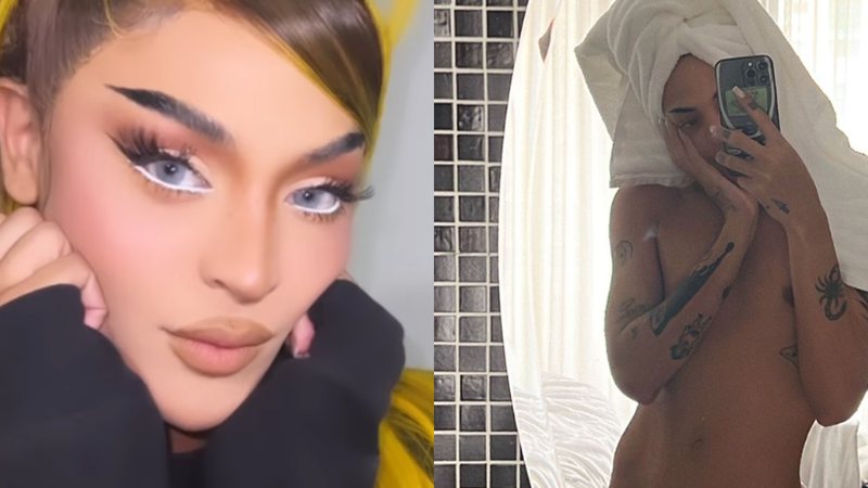 Conteúdo impróprio? Pabllo Vittar deixa toalha pesar e mostra detalhes da virilha - Reprodução/Instagram