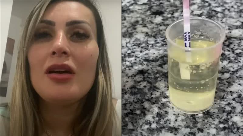 Andressa Urach faz teste de gravidez e entra em choque com resultado: "Tremedeira" - Reprodução/YouTube