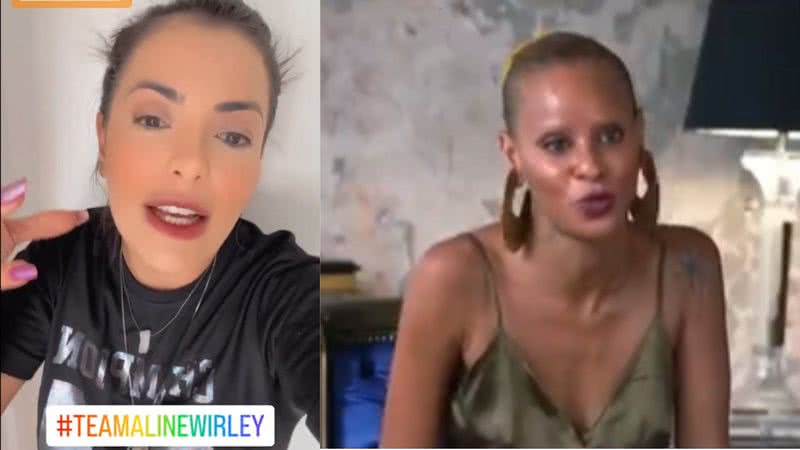 BBB23: Ex-Rouge Li Martins comemora entrada de Aline Wirley - Reprodução/Instagram e Globo