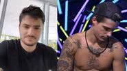 BBB23: Felipe Neto reage a possível eliminação de Gabriel - Reprodução/Instagram e TV Globo