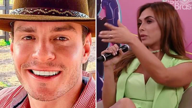 A modelo Nicole Bahls analisa cantadas de 'agroboy' Gustavo após demonstrar interesse: "Diferente" - Reprodução/Globo/Instagram