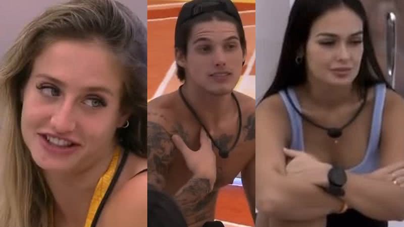 BBB23: Que mico! Bruna Griphao "inclui" Gabriel e constrange Larissa - Reprodução/TV Globo