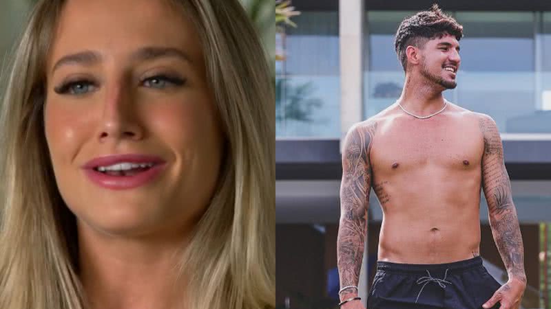 BBB23: No sigilo, Bruna Griphao teve romance secreto com Gabriel Medina - Reprodução/TV Globo e Reprodução/Instagram