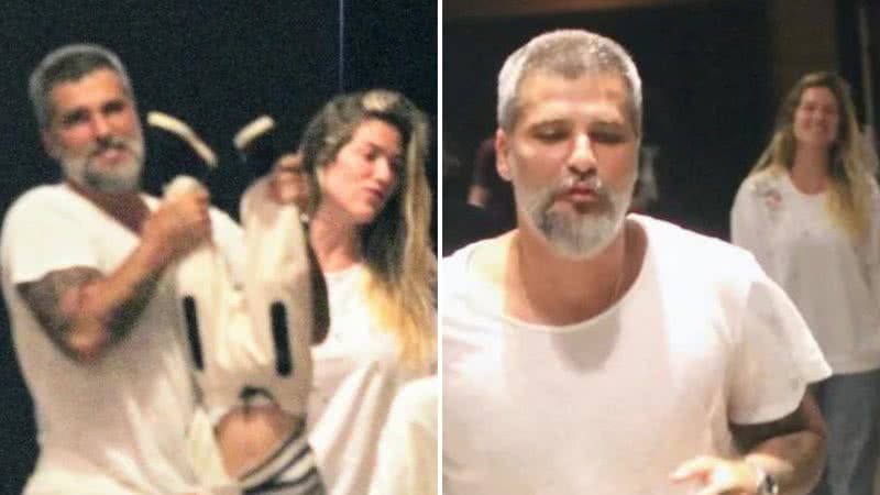 Os atores Bruno Gagliasso e Giovanna Ewbank fazem a 'farra' com os filhos em shopping do Rio; confira imagens - Reprodução/AgNews